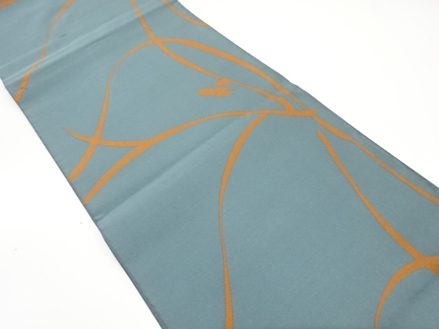 JAPANESE KIMONO / ANTIQUE FUKURO OBI / SILK / WOVEN ABSTRACT PATTERN